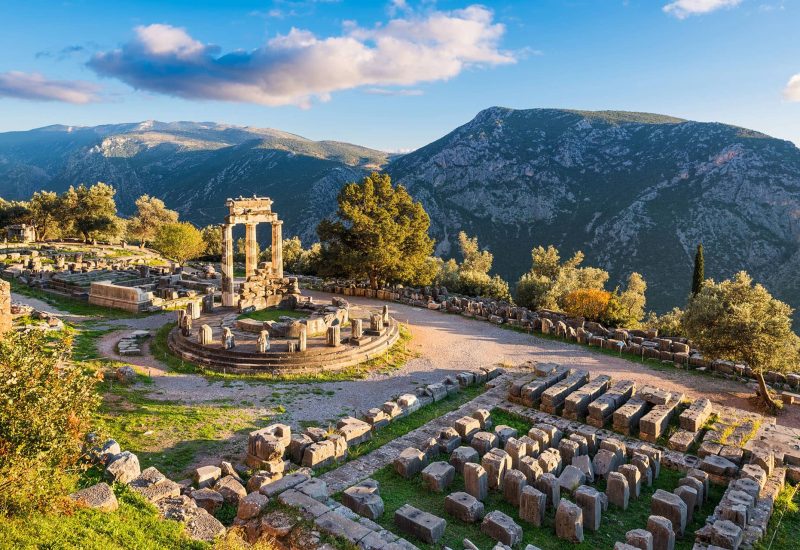 Le Temple d'Athéna Pronaia à Delphes