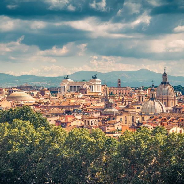 Vue panoramique de Rome