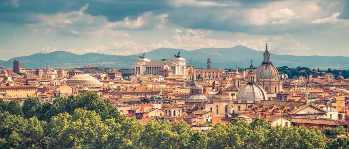 Vue panoramique de Rome