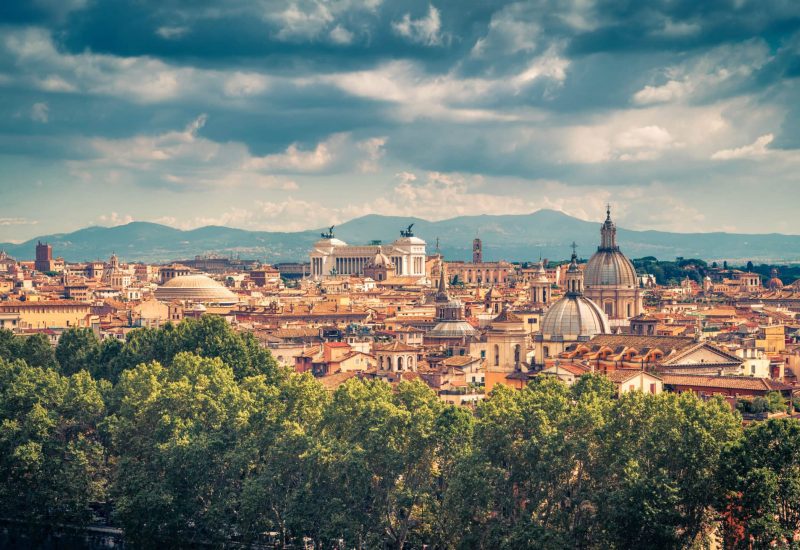 Rome,Skyline,,Italy,,Europe.,Cityscape,And,Skyline,Of,Rome,,Scenic